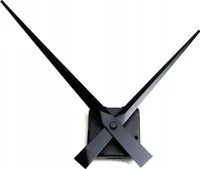 Geräuschloses Uhrwerk + SCHWARZE Zeiger 22cm, Ersatzuhrwerk, Leises Uhrwerk Set