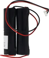 Notleuchtenakku NiMH 4,8V 3000mAh 2x L1x2 Sub-C mit Kabel Stecker