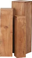 Stolík sada 3 wl1,567 masívneho dreva 24,5x85x24,5 cm akáciové stoly | Wohnling