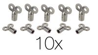 10x Heizkörper Entlüftungsschlüssel Heizungsentlüfter Schlüssel Heizung