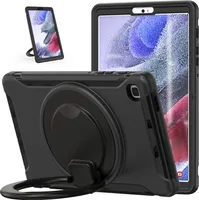 Für Samsung Galaxy Tab A7 Lite T220 360 Grad Hybrid Outdoor Schutzhülle Case Schwarz Tasche Cover Etuis