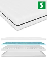 Gelschaummatratze Comfortbezug 160 x 200 | Höchster Schlafkomfort
