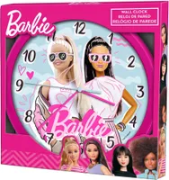 Barbie KL87045 Wanduhr, Farbig, 25 cm