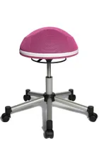 Topstar Sitzball / Hocker SITNESS HALF BALL Netz silber/rosa