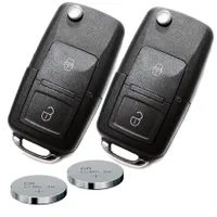 KONIKON Klappschlüssel 3 Tasten Gehäuse Modern Autoschlüssel Key Neu  passend für VW Volkswagen Skoda Seat