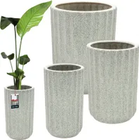 KOTARBAU® Sada 3 keramických kvetináčov ⌀ 19 cm V: 41 cm / ⌀ 25 cm V: 44 cm / ⌀ 31 cm V: 47 cm Olivovo zelený kvetináč Kvetináč Keramický kvetináč Keramický kvetináč Keramický kvetináč Keramický kvetináč Keramický kvetináč Keramický kvetináč pre izbové rastliny
