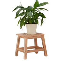 relaxdays Schemel natur, H: 25,5 cm