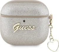 Guess Metallic Script Charm Apple AirPods 4 zlaté