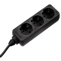 hama 3-fach Steckdosenleiste 1,4 m schwarz