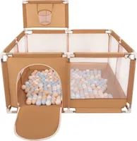 Selonis Laufstall Mit Korb 100 Bälle ∅6cm Spielplatz Mit Bunten Bällen Laufgitter Für Babys Und Kinder