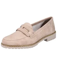 Rieker Damen Penny Loafer Slipper Halbschuhe 51866, Größe:39 EU, Farbe:Rosa