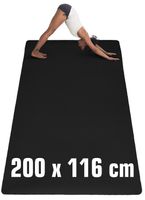 200x116 XXL Fitness Mat - 6mm extra široká podložka na jogu - protišmyková športová podložka