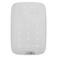 AJAX KeyPad Plus Bedienfeld mit Kabellose Touch-Tastatur (RFID, Bluetooth, DESFire, weiß)