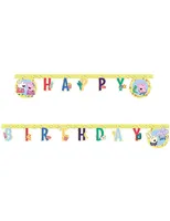 Peppa Wutz-Party-Girlande für Geburtstage Raumdeko bunt 2 m - Multicolore