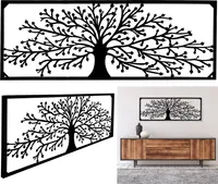 XXL Wandbild Lebensbaum Metall Bild Baum Metallbild 3D Wanddekoration Wanddeko