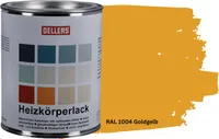 OELLERS Heizkörperlack DIY 1L RAL 1004 Goldgelb Heizungsfarbe Heizungslack Heizkörperfarbe