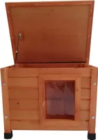 @Pet Outdoor-Katzenhaus XL 68,5x54x51,5 cm Holz Braun