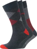 Money - Socken für Herren (3er-Pack) BG278 (39,5 EU-45,5 EU) (Schwarz)