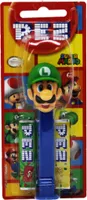 Pez Luigi Spender mit grüner Kappe blauem Fuß plus süße Bonbons 17g