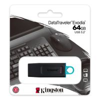 USB-Stick DataTraveler Exodia (DTX/64GB), USB Typ-A 3.2 Gen 1, 64 GB, Schwarz