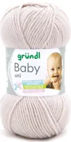 Gründl Wolle Baby uni 50 g ecru
