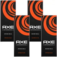 AXE Aftershave Moschus 4x 100ml für gepflegte Haut mit langanhaltendem Duft