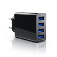 Aplic kompaktes 4-Port USB Ladegerät für Handy, Tablet uvm. 5000mA / 2,4A Max. je Port / 25W