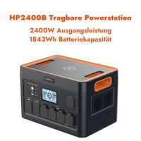 Hanstars Tragbare Hochleistungs-Powerstation für Outdoor und Notfall – 2000W/2400W, Vielseitige Lademöglichkeiten, UPS-Funktion, Sichefr, Langlebig