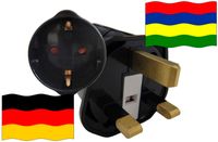 Urlaubsstecker Mauritius für Geräte aus Deutschland