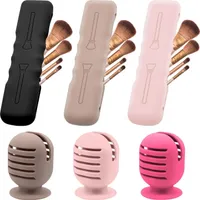 Makeup-Schwammhalter, Kosmetiktasche aus Silikon 6 Stück