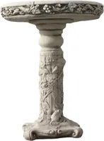 Tränke Verziert aus Steinguss perfekt für den Garten die Terrasse oder den Vorgarten ist Frostfest Witterungsbeständig und Neu 76cm H, JA-064
