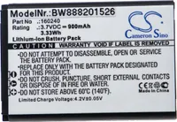 vhbw Akku Ersatz für Steelseries 160240 für Wireless Headset Kopfhörer (900 mAh, 3,7 V, Li-Ion)
