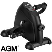 AGM Mini Pedaltrainer Büro Heimtrainer Fitness Bike Arm und Beintrainer LCD