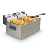 Fritel TURBO SF® PROFI-LINE 3855 - Professional deep fat fryer, 2 l, Doppel, Weiß, Edelstahl, 2 W, 230 V