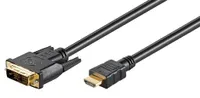 Microconnect HDMI - DVI-D (2m), HDMI, DVI-D
