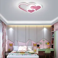Deckenleuchte Cartoon Schmetterling LED Deckenlampe  dimmbar Stufenlose Herzförmige Decken Pendel Hängeleuchte  Fernbedienung Kinderzimmer   Wohnzimmer Schlafzimmer