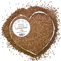 Leinsamen Leinsaat Naturbelassene Leinsamenkörner Flachssamen ganze Körner Wärmekissen Kissen 1 kg Futterzusatz Pferde Vögel Geflügel Auswahl DML