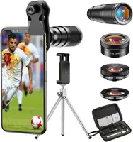 APEXEL HD Handyobjektiv-22X Teleobjektiv+25X Makroobjektiv 4 IN 1 Kit iPhone Samsung