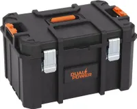 Powerplus Großer Werkzeugkasten Schwarz Schwarz One Size