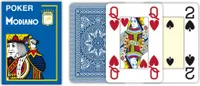 Modiano Spielkarten 481 - Poker Cristallo 4 Index blau