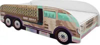 ACMA Jugendbett Kinderbett Auto-Bett Junior LKW-TrackBett Komplett-Set mit Matratze Lattenrost und Rausfallschutz 160x80, 10