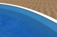 Poolfolie Ø 3,60 x 1,20m Lagune blau Folie, Stärke 0.5mm