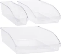 Sada 3 organizérov na chladničku Excellent Houseware, plastové, priehľadné
