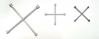 BRÜDER MANNESMANN KFZ-Kreuzschlüssel Schlüsselweiten: 16 / 17 / 19 / 22 mm, Material: Stahl,