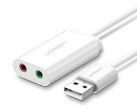 Ugreen Soundkarte Musikadapter USB - 3,5 mm Mini Jack 15cm