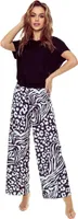 Gladys Piżama czarny/zebra XL