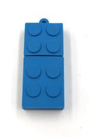 Onwomania Baustein Spielzeug in Blau Funny USB Stick 64 GB USB 2.0