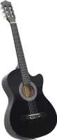 vidaXL Westerngitarre Cutaway mit 6 Saiten Schwarz 38"