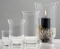 HURRICANE vase - klar - 15,5x15,5x25cm - Glas