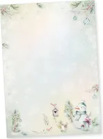 Tatmotive Flöckchen 50 Blatt Briefpapier Weihnachten A4, Weihnachtsbriefpapier weihnachtliches Papier